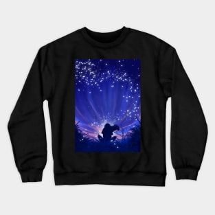 Blue Tints Fireflies Crewneck Sweatshirt